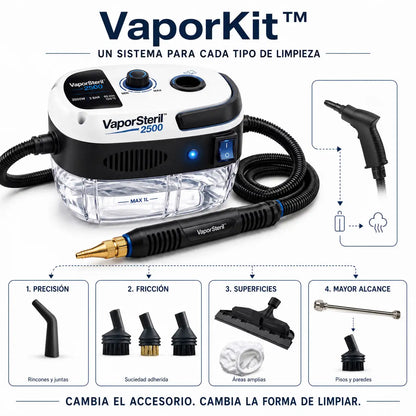 VaporSteril 2500 + VaporKit - Limpiador a Vapor
